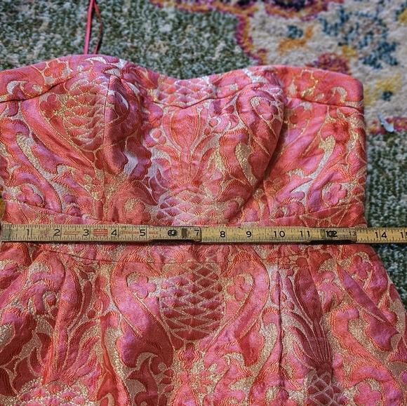 GORGEOUS KATE SPADE BROCADE LIKE NEW STRAPPLESS SZ 4 DRESS - Picture 7 of 9